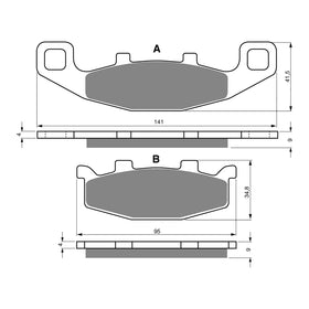 GOLDfren Brake Pads GF013 - K5
