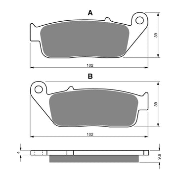 GOLDfren Brake Pads Sintered Sports GF014 - S3 (PH48)
