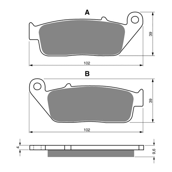 GOLDfren Brake Pads Sintered Sports GF014 - S3 (PH48)