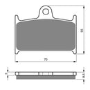 GOLDfren Brake Pads Sintered Sports GF017 - S3 (PH189 / PH50)
