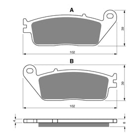 GOLDfren Brake Pads Sintered Sports GF022 - S3 (PH47)