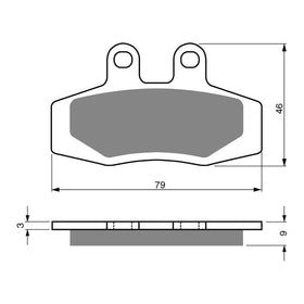 GOLDfren Brake Pads Off-Road Racing GF026 - K5 (PR111)