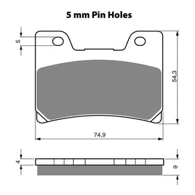 GOLDfren Brake Pads Sintered Sports GF028 - S3 (PH115)