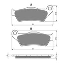 GOLDfren Brake Pads Off-Road Racing GF031 - K5 (PR114)