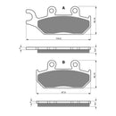 GOLDfren Brake Pads Sintered Sports GF033 - S3 (PR58)