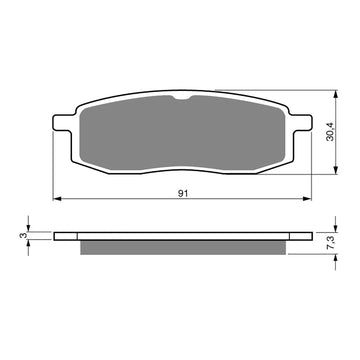 GOLDfren Brake Pads Off-Road Racing GF043 - K5 (PR34)
