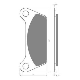 GOLDfren Brake Pads Sintered Sports GF061 - S3 (P137)