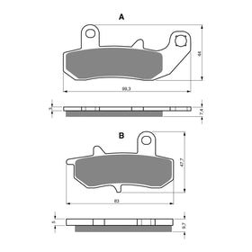 GOLDfren Brake Pads Sintered Sports GF065 - S3 (PH97)