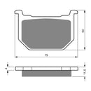 GOLDfren Brake Pads Sintered Sports GF075 - S3 ( PH10 )