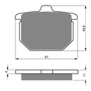 GOLDfren Brake Pads GF080 - S3
