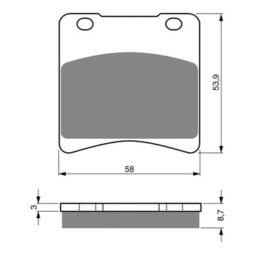 GOLDfren Brake Pads Sintered Sports GF085 - S3 ( PH32 )