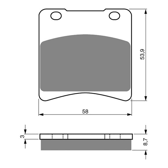 GOLDfren Brake Pads Sintered Sports GF085 - S3 ( PH32 )