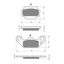 GOLDfren Brake Pads Off-Road Racing GF091 - K5 ( PR102 )