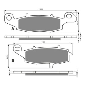 GOLDfren Brake Pads Sintered Sports GF104 - S3 ( PH193 )