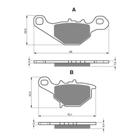 GOLDfren Brake Pads Sintered Sports GF109 - S3 ( PH214 )