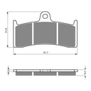 GOLDfren Brake Pads Sintered Sports GF126 - S3 ( PH230 )