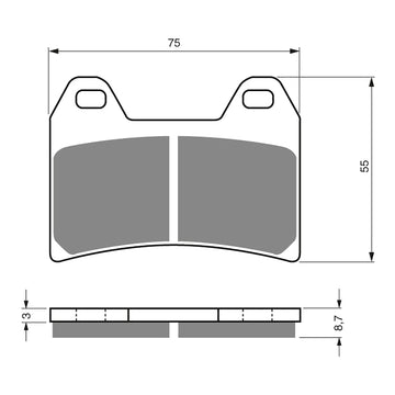 GOLDfren Brake Pads GF141 - GP5