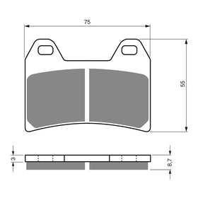 GOLDfren Brake Pads Sintered Sports GF141 - S3 ( PH223 )