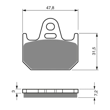GOLDfren Brake Pads GF158 - S3