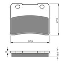 GOLDfren Brake Pads GF172 - S3