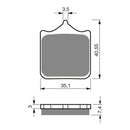 GOLDfren Brake Pads Sintered Sports GF177 - S3 ( PH294 )