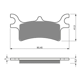 GOLDfren Brake Pads Off-Road Racing GF209 - K5 ( PR319 )