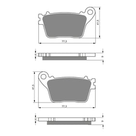 GOLDfren Brake Pads Sintered Sports GF242 - S3 ( PH381 )