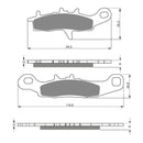 GOLDfren Brake Pads Off-Road Racing GF245 - K5 ( PR302 )