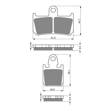 GOLDfren Brake Pads GF246 - GP5