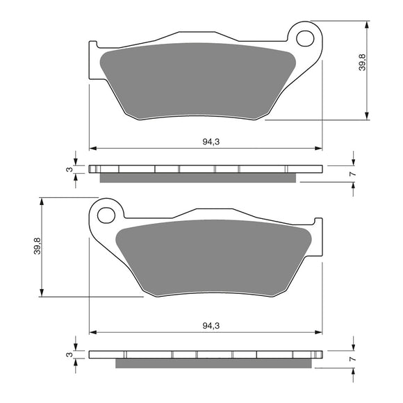 GOLDfren Brake Pads GF262 - S3