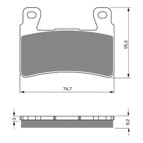 GOLDfren Brake Pads SINT SPRTS GF279 - S3 ( PH273 - HDonly )