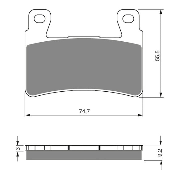 GOLDfren Brake Pads SINT SPRTS GF279 - S3 ( PH273 - HDonly )