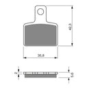 GOLDfren Brake Pads GF282 - K5