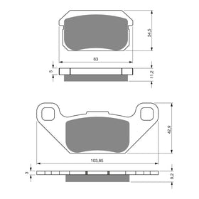GOLDfren Brake Pads GF283 - K5