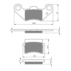 GOLDfren Brake Pads GF288 - K5