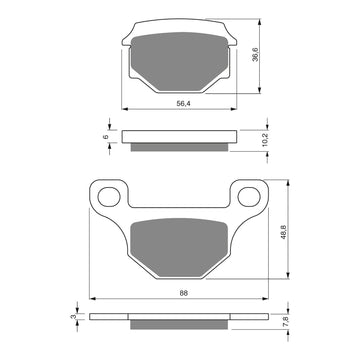GOLDfren Brake Pads Sintered Sports GF289 - S3 ( P130 )