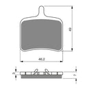 GOLDfren Brake Pads GF290 - S3