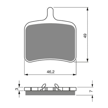 GOLDfren Brake Pads GF290 - S3