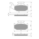 GOLDfren Brake Pads Off-Road Racing GF295 - K5 ( PR372 )