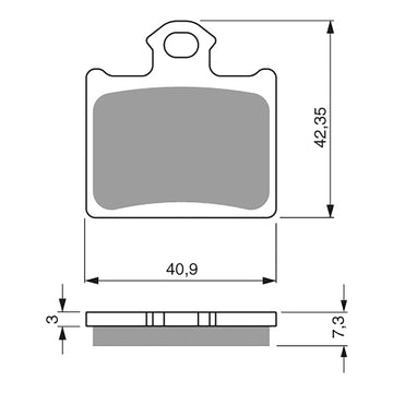 GOLDfren Brake Pads Off-Road Racing GF297 - K5 ( PR434 )