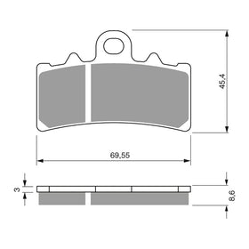 GOLDfren Brake Pads Sintered Sports GF305 - S3 ( PH439 )