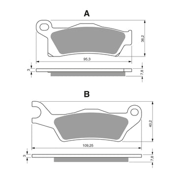GOLDfren Brake Pads GF310 - K1