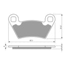 GOLDfren Brake Pads Off-Road Racing GF312 - K5 ( PR315 )