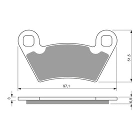 GOLDfren Brake Pads Off-Road Racing GF312 - K5 ( PR315 )