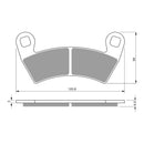 GOLDfren Brake Pads Off-Road Racing GF313 - K5 ( PR483 )