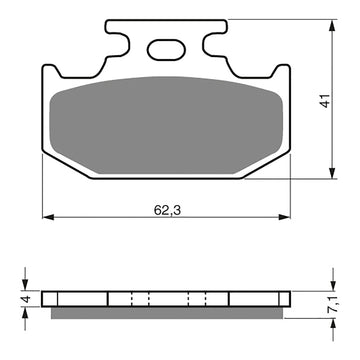 GOLDfren Brake Pads Off-Road Racing GF317 - K5