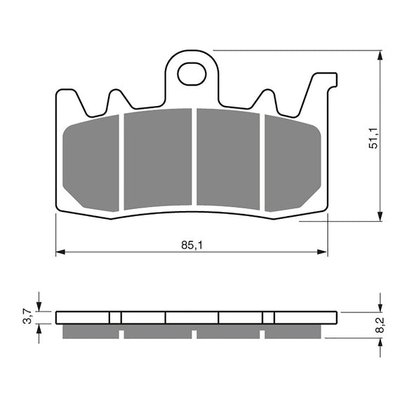 GOLDfren Brake Pads Sintered Sports GF328 - S3 ( PH461 )