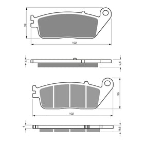 GOLDfren Brake Pads GF333 - S3