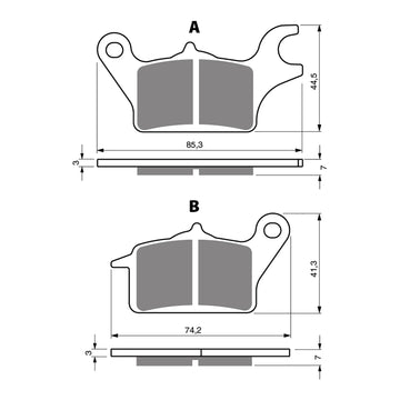 GOLDfren Brake Pads GF336 - S3