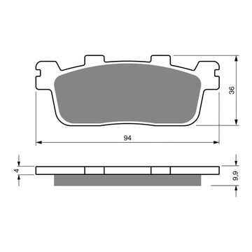GOLDfren Brake Pads Sintered Sports GF355 - S3 ( P441 )
